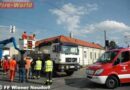 Nö: Lkw in Oberleitung der Wiener Lokalbahn (Wiener Neudorf)