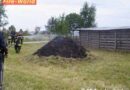 Oö: Abbrand von Grünschnittmaterial führte zu Feuerwehreinsatz