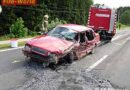 Oö: Zwei Fahrzeuge auf der B145 verunfallt