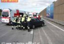 Nö: Person nach Unfall auf der A2 aus dem Fahrzeug gerettet