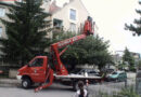 Nö: Katze mittels Hubrettungsgerät von Baum geholt