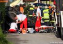 Oö: Fahrzeuglenker nach schwerem Unfall reanimiert
