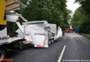 D: Lkw-Lenker nach Unfall eingeklemmt -> Rettungsplattform eingesetzt