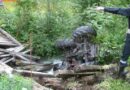 Stmk: Traktor nach Brückeneinsturz in Treglwang ins Wasser gestürzt