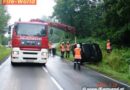 Nö: Nach Unfall kam Fahrzeug auf dem Dach zum liegen