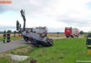 Nö: Geländewagen kommt in den Straßengraben und überschlägt sich