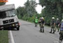 Nö: Schwerfahrzeug in Bankett eingesunken