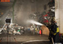 Oö: Brand in einem Schrott-u. Metallhandel in Inzersdorf