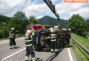 Oö: Fahrzeugüberschlag auf der B 145 bei Bad Ischl