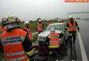 Nö: Verkehrsunfall auf der S5 bei strömenden Regen