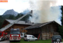 Tirol: Fw St. Johann unterstützt bei Großbrand in Kirchdorf