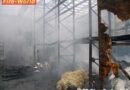Nö: Lager- und Produktionshalle in Vollbrand