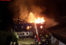 Tirol: Unbewohntes Bauernhaus stand in Schwoich in Vollbrand