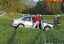 Oö: Verkehrsunfall mit eingeklemmter Person in Steinbach