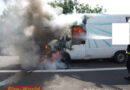 Nö:  Brand eines Klein-Lkws auf der A2