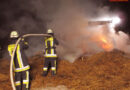 Deutschland: Brand von Strohballen in Bad König/Zell