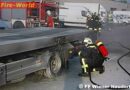 Nö: Brennender Lkw auf Firmengelände im IZ-NÖ Süd