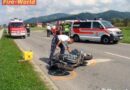 Stmk: Motorradfahrer bei Zusammenstoß mit Lkw scher verletzt