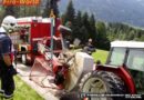 T: Traktor verlor Hinterrad