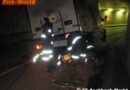 Nö: Lkw bleibt in einer Unterführung stecken