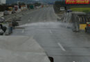 Oö: Beschuss einer brennenden Azetylen-Gasflasche auf A1 in Enns