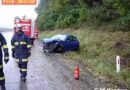 Oö: Pkw steht nach Unfall behindernd auf dem Pannenstreifen