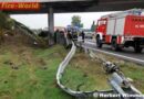 Nö: Fahrzeug touchiert Brückenpfeiler > Lenker im Fahrzeug eingeklemmt