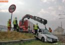 Nö: Pkw aus dem Straßengraben neben der B17 geborgen