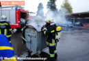 Oö: Containerbrand in St. Oswald