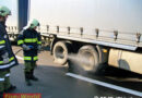 Oö: Lkw-Reifenbrand auf der A 25 bei Weißkirchen