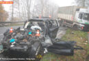 D: Lkw schob kollidierten Pkw vor sich her -> 1 Toter