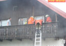 Sbg: Brand einer Holzvertäfelung in Bergheim