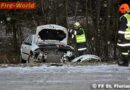 Oö: Aufräumarbeiten nach Verkehrsunfall