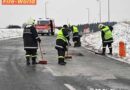 Oö: Ölaustritt nach Verkehrsunfall mit zwei beteiligten Fahrzeugen