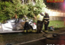 Oö: Verkehrsunfall mit Entstehungsbrand auf der B 158 in Bad Ischl