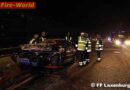 Nö: Pkw prallte auf der A2 gegen eine Betonleitwand