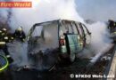 Oö: Pkw begann während der Fahrt auf der A25 zu brennen