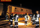 Nö: Abgestellter Eisenbahnwaggon in Brand geraten