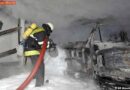 D: Hoher Sachschaden bei Garagenbrand