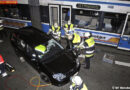 D: Pkw krachte gegen Münchener Tram