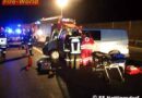 Oö: Beifahrerin nach Unfall auf der A1 im Fahrzeug eingeklemmt