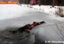 Nö: Eisrettungsübung der FF Sitzenberg