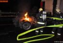 Oö: Lkw gerät auf einen Parkplatz in Brand