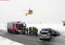 Oö: Schwerverletzte und Blechschäden durch starken Schneefall