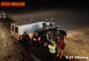 Oö: Frontalzusammenstoß mit mehreren Verletzten Personen