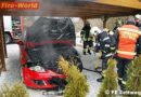 Stmk: Abgestelltes Fahrzeug unterm Carport in Brand geraten