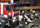 Oö: Gemeinschaftsübung der Feuerwehren Fraham, Steinholz und Alkoven