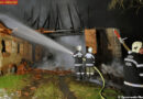 Stmk: Wirtschaftsgebäude in Gniebing bei Brand vollkommen zerstört