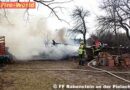 Nö: Schuppenbrand erfordert den Einsatz mehrerer Feuerwehren