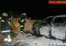Oö: Pkw auf der A1 bei Sattledt in Vollbrand geraten